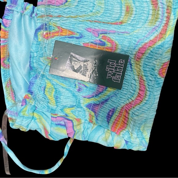 Colorful Swirl Two-Piece skirt and halter top Set XS - Picture 6 of 9